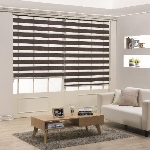 Black-out Combi Blind (Zen) with various colors for light control and ventilation